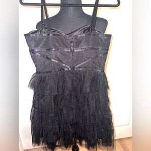 Guess black lace dress . Spaghetti straps
